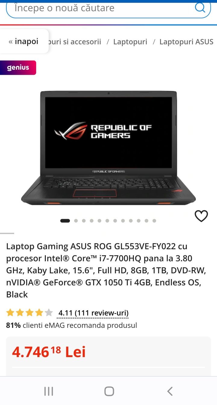 Laptop Asus Strix
