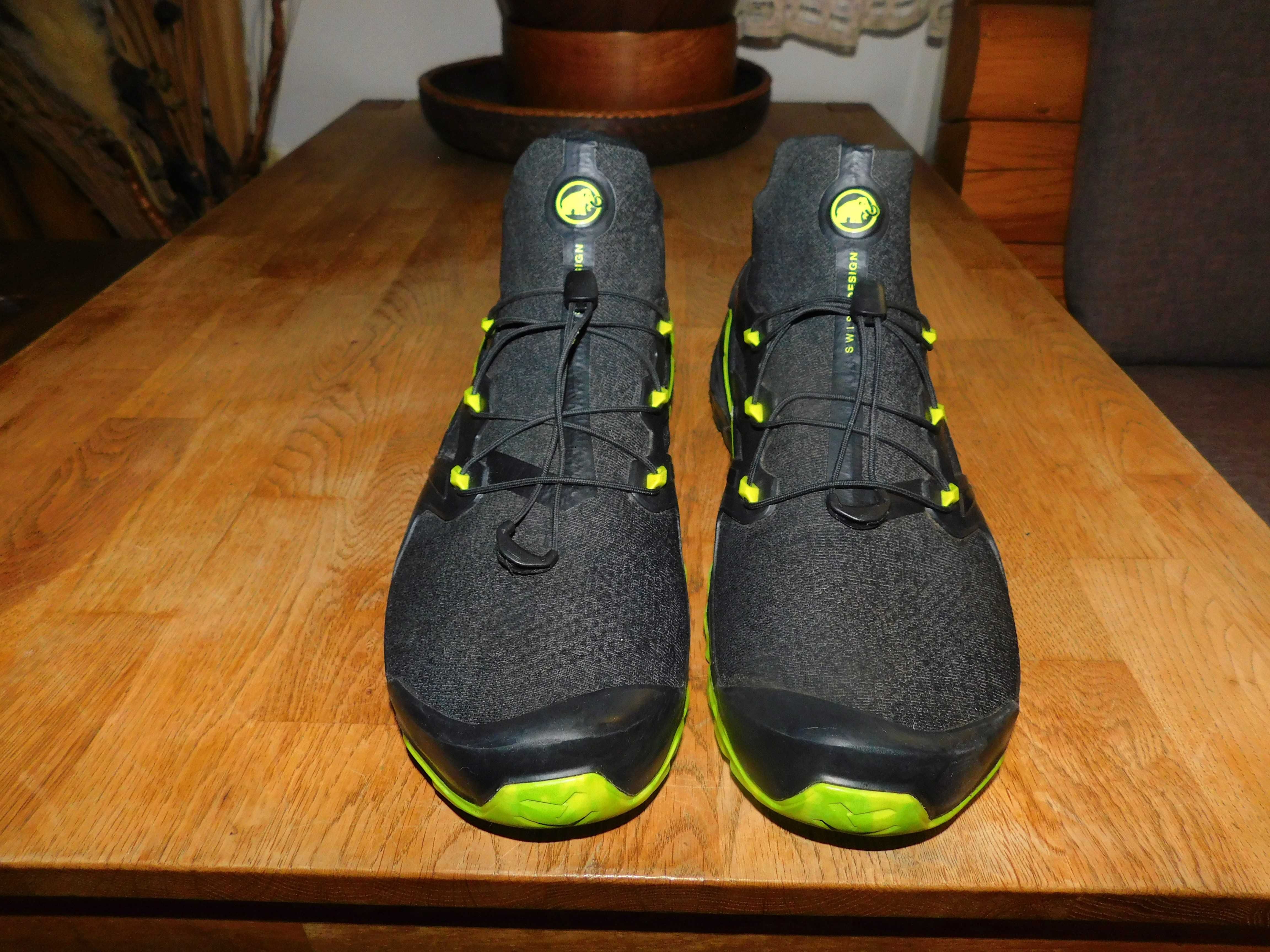 Ghete barbati Mammut Aegility Pro Mid - black/highlime