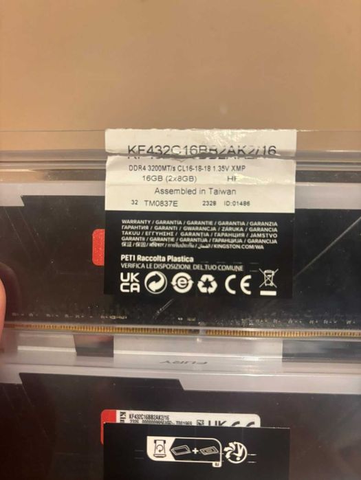 Kingston Fury DDR4 16GB (2x8GB) 3200MHz – НОВО! С ДОЖИВОТНА ГАРАНЦИЯ!