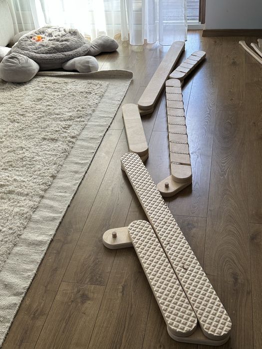 Traseu senzorial lemn copii