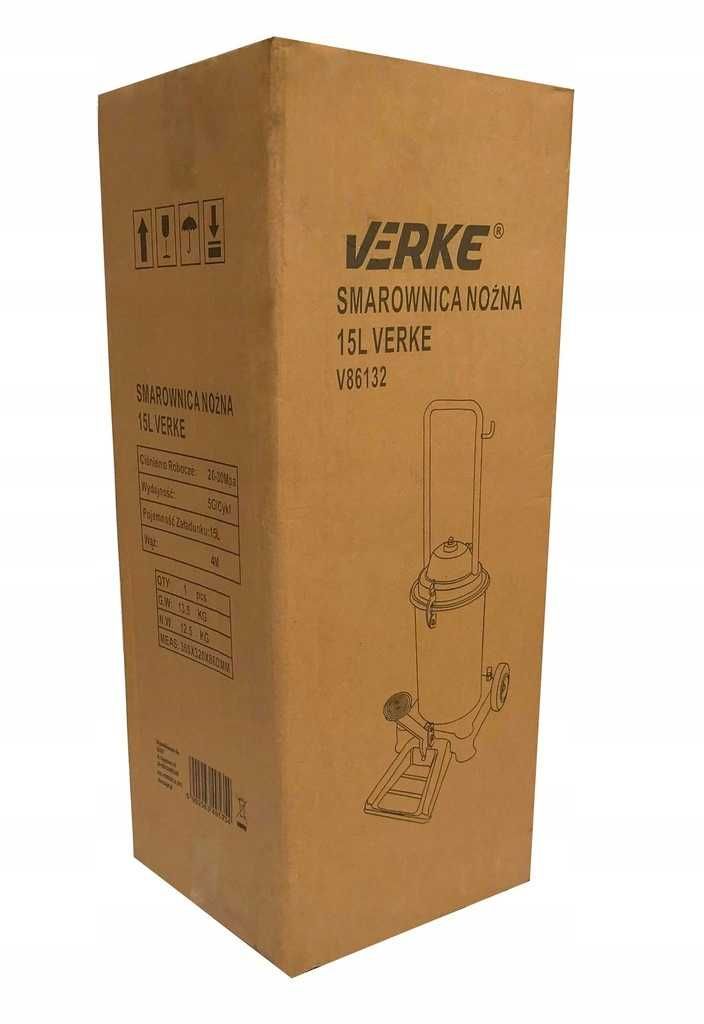 Pompa gresat 15L actionare pedala picior furtun 4m gresor (V86132)