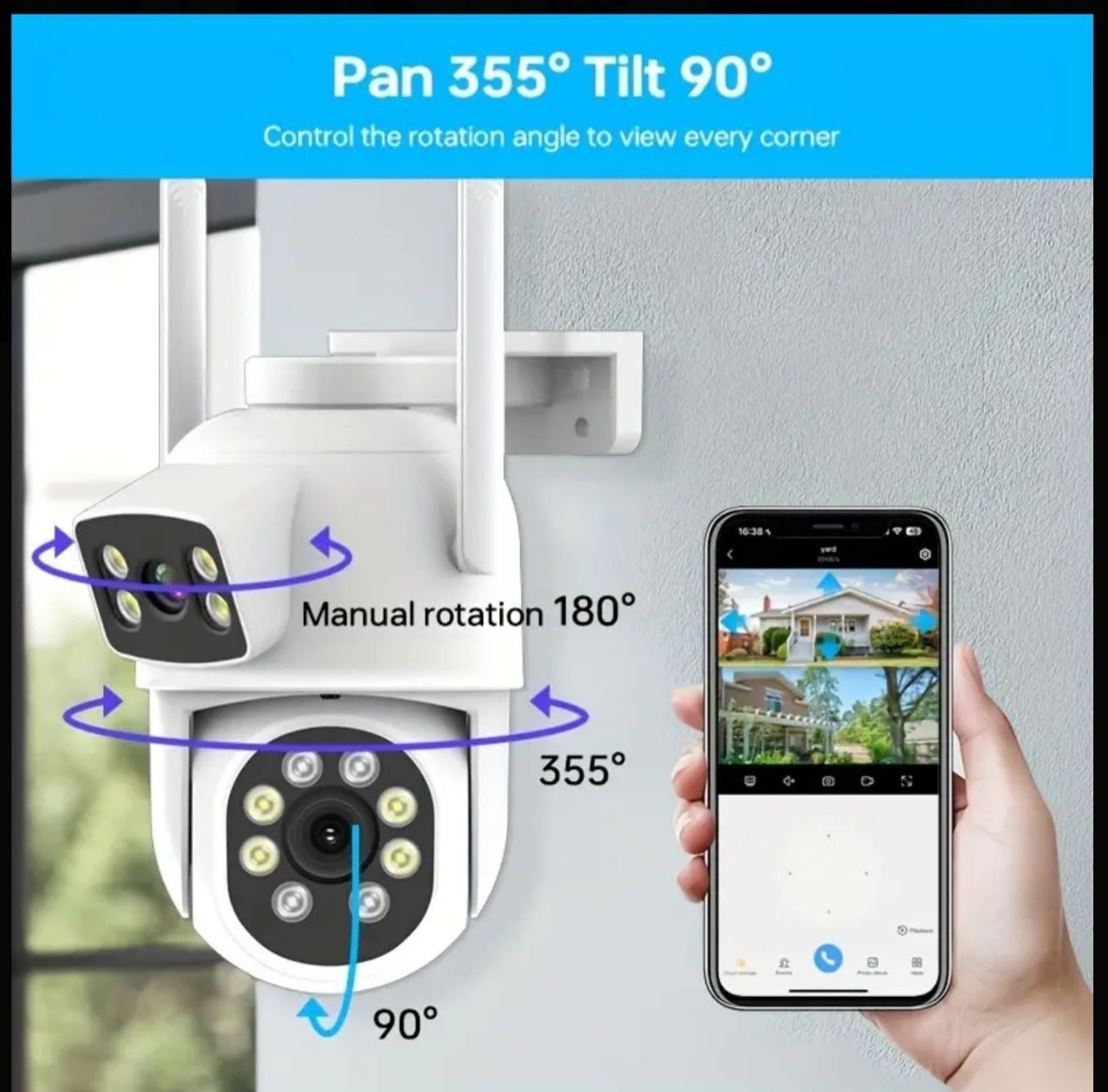 Wifi камра 360° , Ip camera , камера видеонаблюдения,Ai camera,kamera