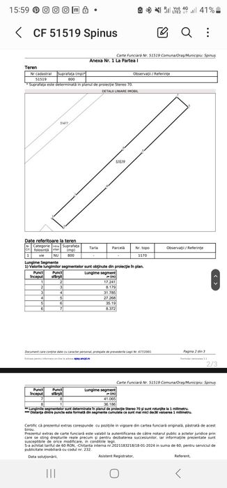 Vând Teren / Schimb 1100mp ( Vie + Pivniță ) Loc . Spinuș 28 km Oradea
