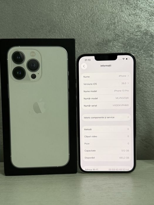iPhone 13 Pro 512 gb Pret 2350 lei