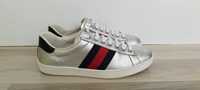 Gucci Ace Silver Sneakers