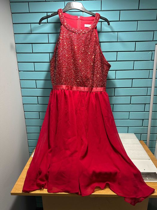 Bbonlinedress дамска рокля с пайети, елегантна бална рокля 2XL