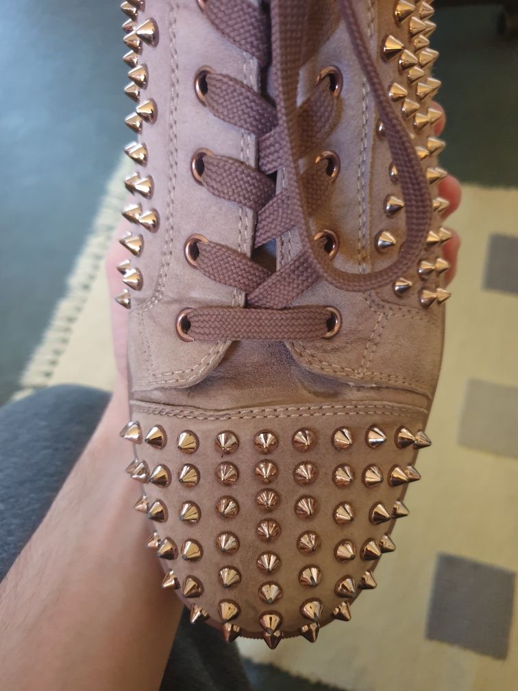 Christian Louboutin Louis Flat VV Pink Bronze