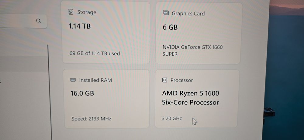 Pc Calculator Gaming Ryzen 5 1600, gtx 1660 super
