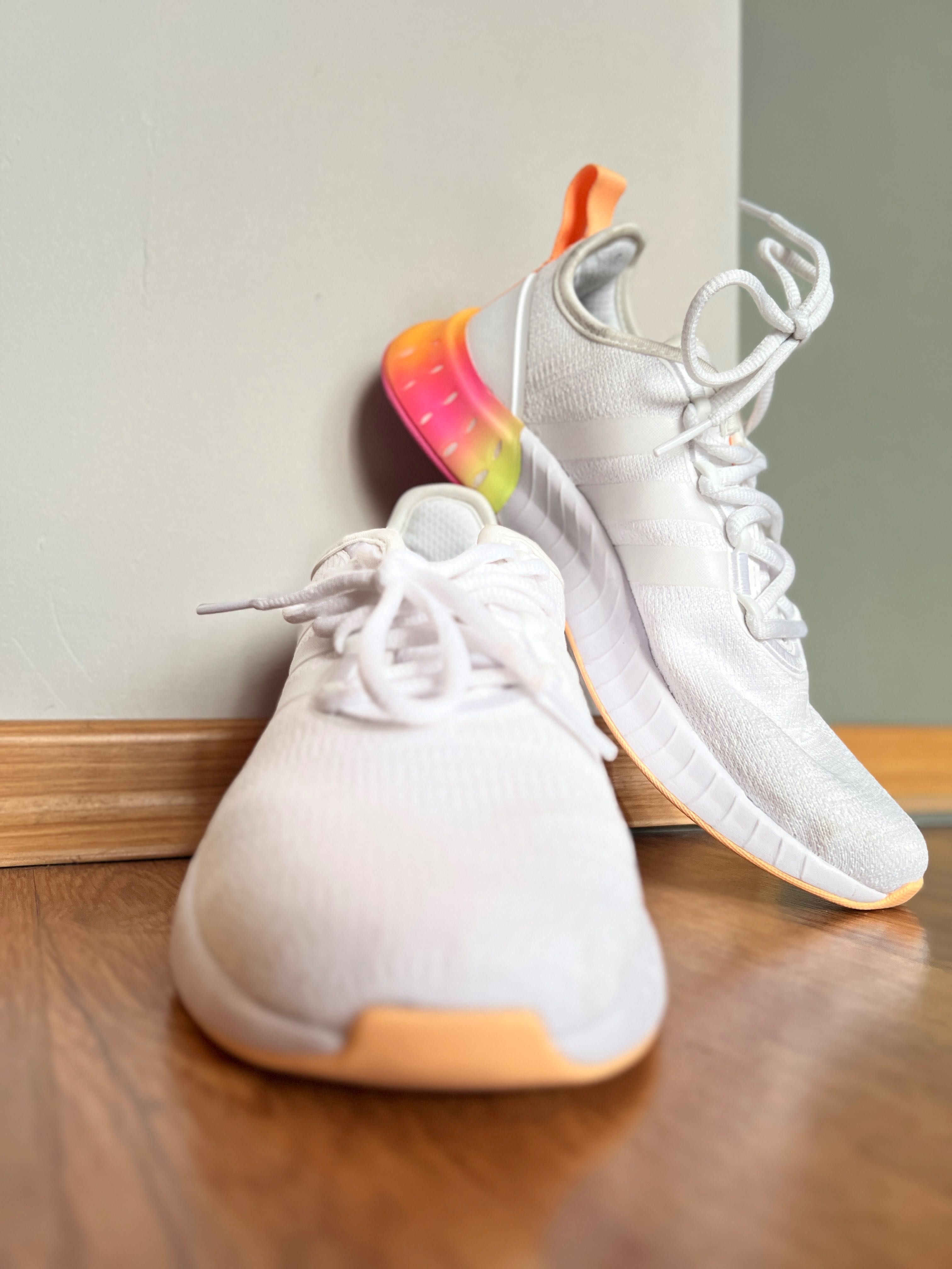 Adidas Kaptir Super Cloud White/Cloud White/Acid Orange