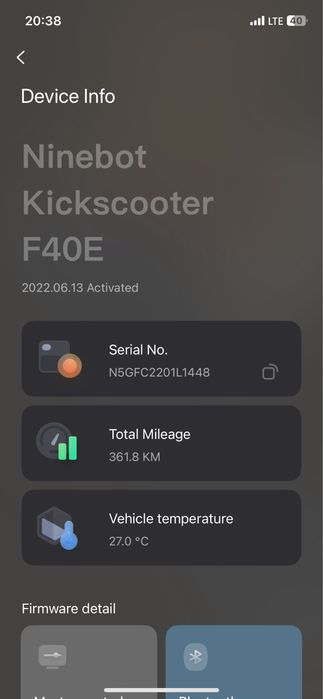 Продавам Електрически скутер SEGWAY KICK Ninebot F40 E