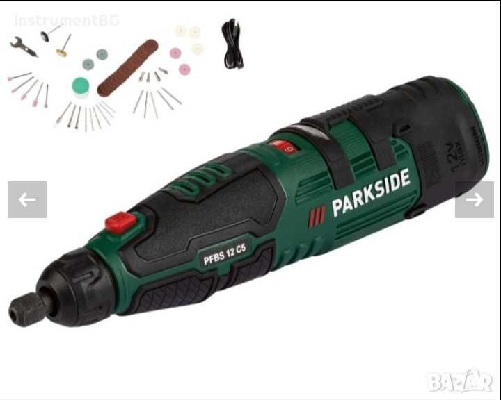 Мултифункционална акумулаторна фина бормашина Parkside 12V