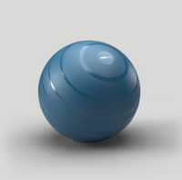 Minge Fitness/ Pilates  Gym ball Mărimea 3 / L (75 cm) Albastru