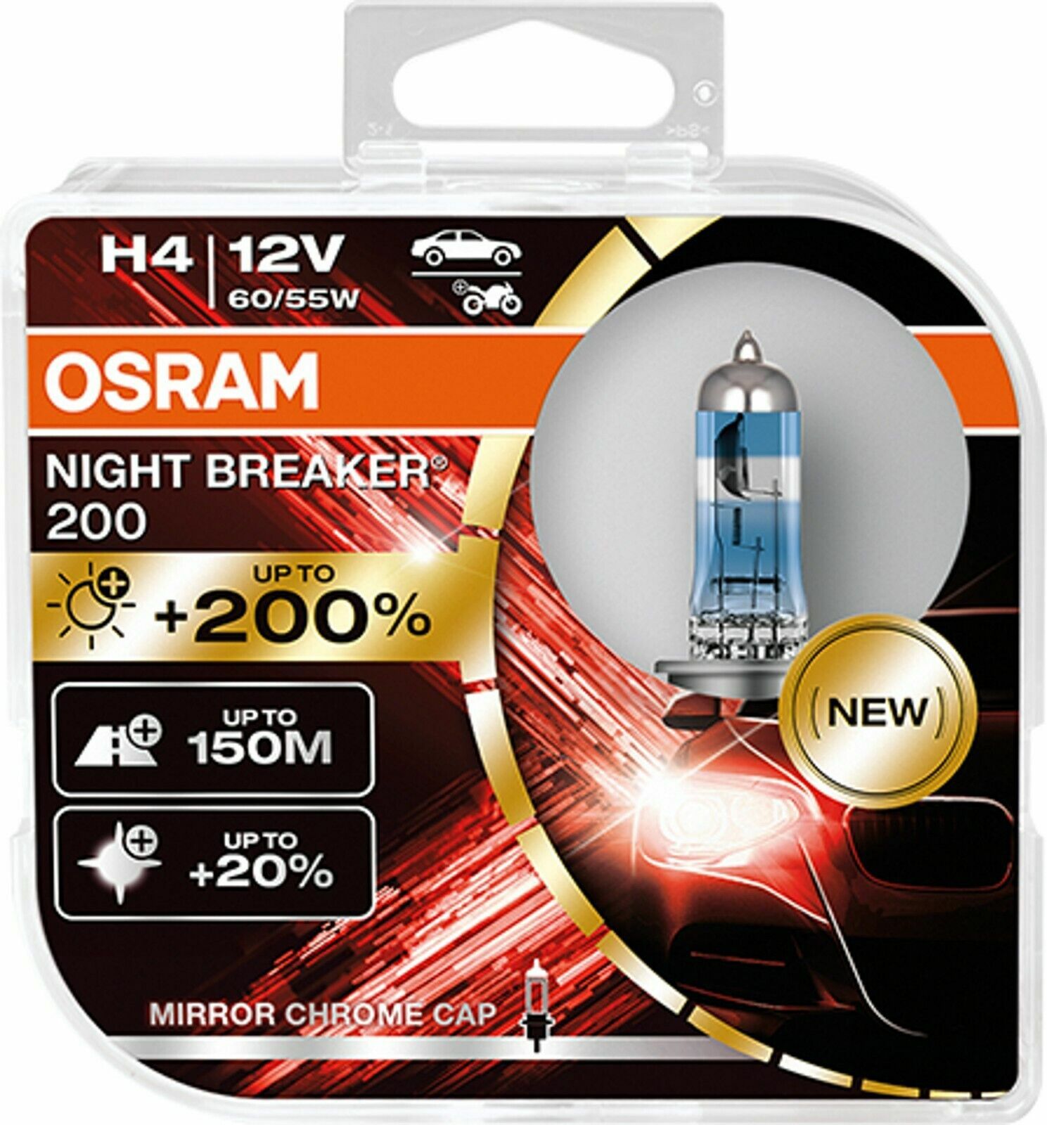 Osram H4 Nite Brekr 200%