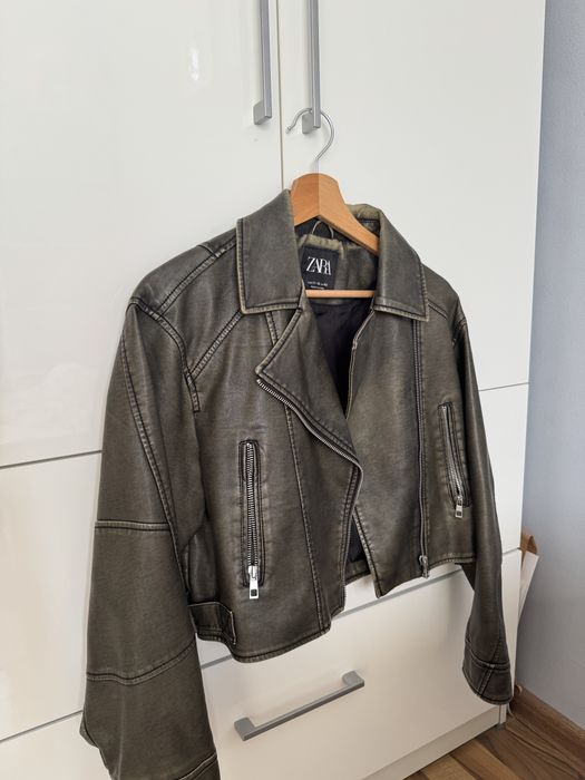 Кожено яке Zara хс / 11-12