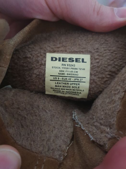 DIESEL мъжки кожени обувки