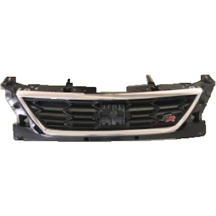 Grila masca radiator Seat Leon (5f), 2017- Model Fr, parte montare centrala, crom/negru, 67C10510,