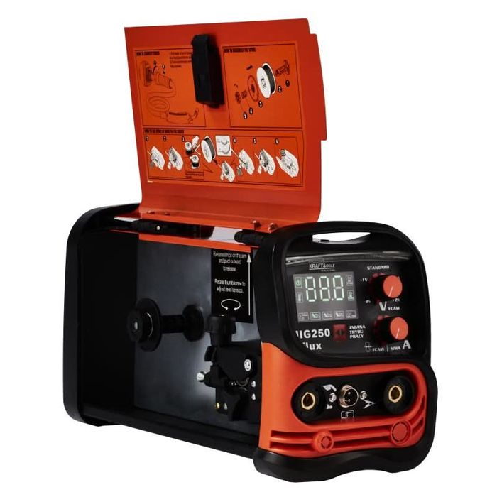 Aparat de sudura 250A - MIG / MMA / LIFT TIG 3in1 , Kraft&Dele KD1875