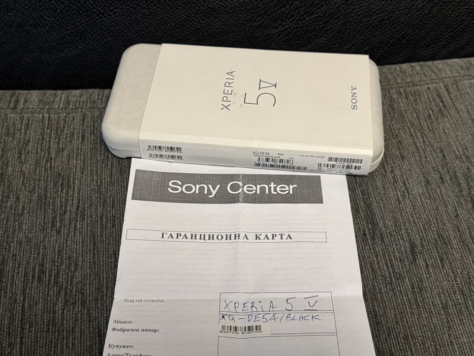 ***КАТО НОВ 128GB Sony Xperia 5 V Sony Center Гаранция до 2027 г.Black