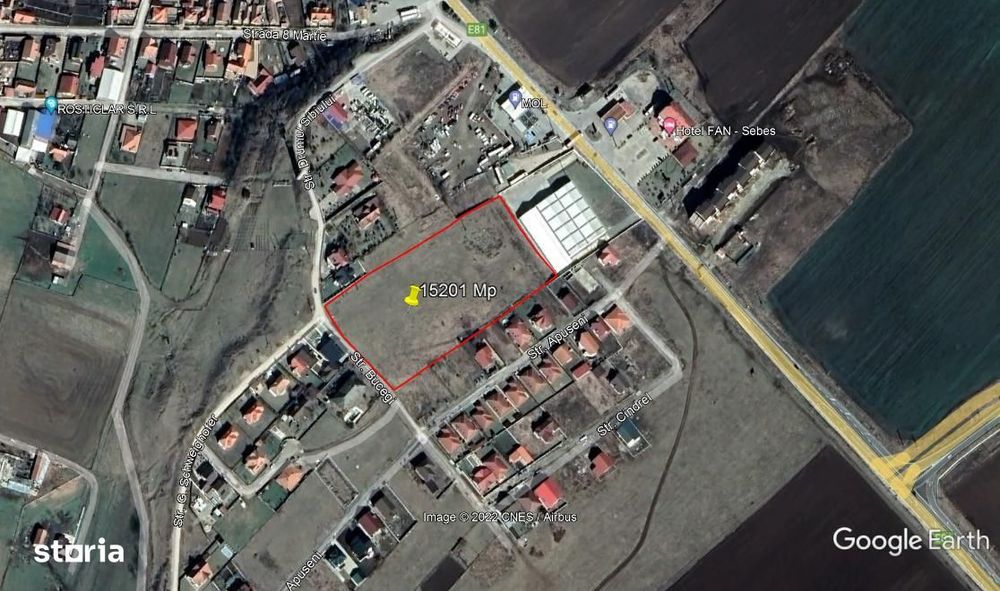Teren De Vanzare In Sebes Dezvoltare Rezidentiala 15201 Mp, Zona Motel