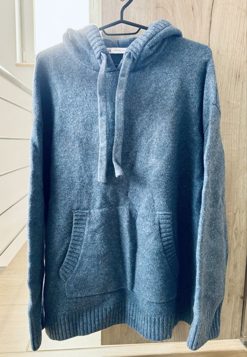 Hanorac din tricot cu gluga ZARA (XS-S)