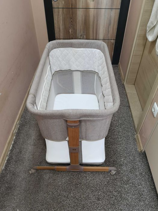 Детска кошара за спане и игра Chipolino Мама и Аз 2 в 1 (бежова)