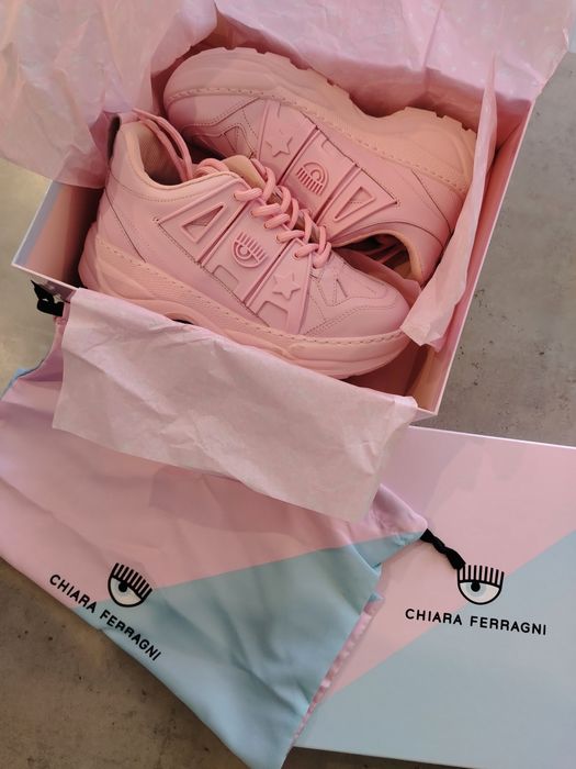 Розови кецове Chiara Ferragni