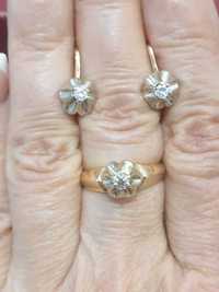 Продам советские серьги и кольцо с якутскими бриллиантами.
