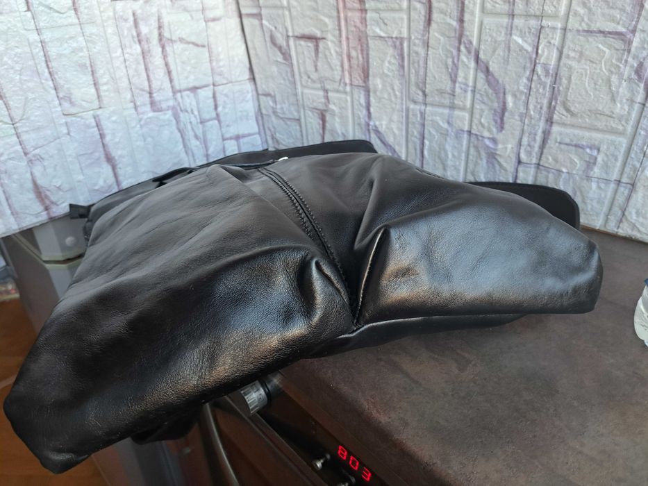 дамска чанта,черна кожена италианска чанта-естествена кожа,