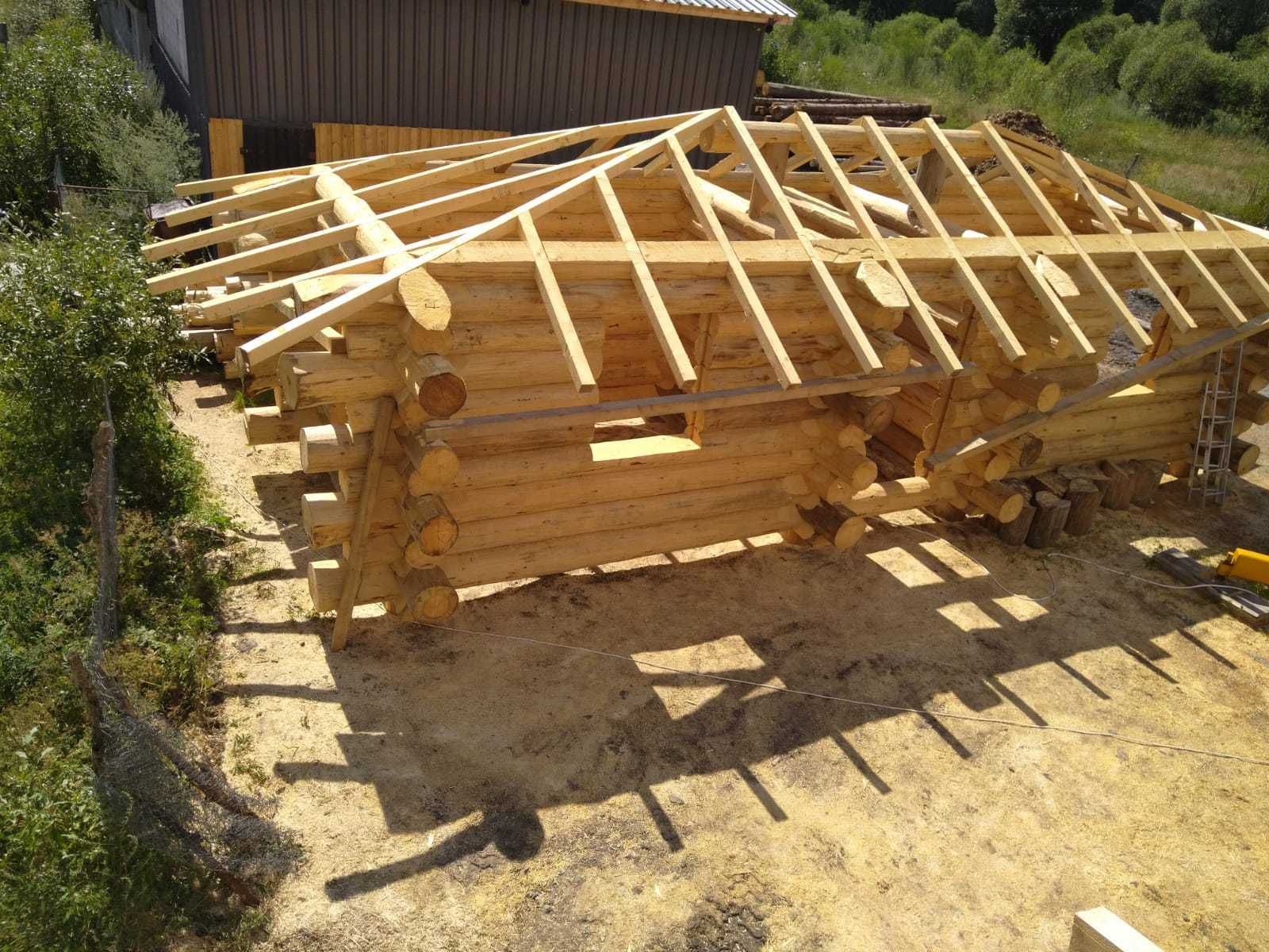 case si cabane din busteni rotunzi