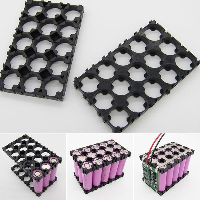 Pereche 2 buc Suporti Modulari tip Puzzle 3x5 Celule 3.7V Li-Ion 18650