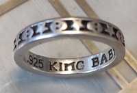 Кольцо серебро 925 мужское King BABY USA