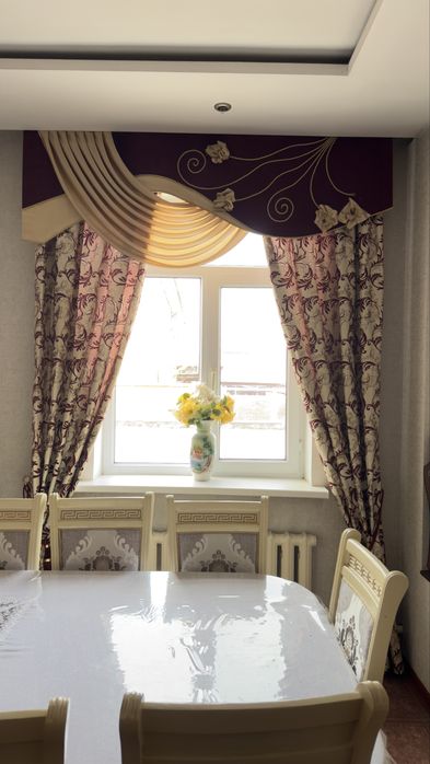 Шторы на 3 окна (верхняя часть, без тюля)