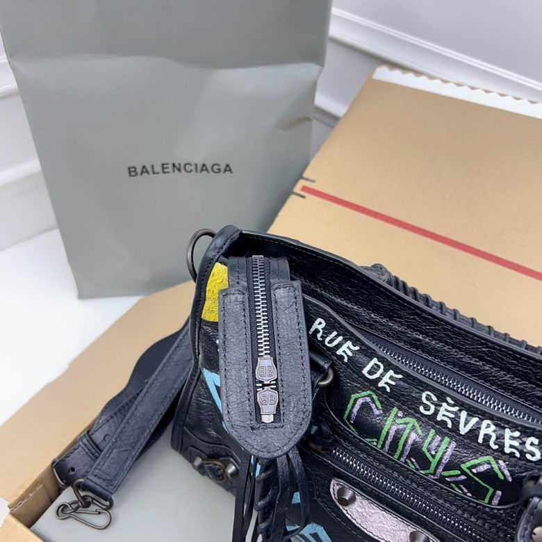 Poseta Balenciaga City Graffiti - piele naturala/premium/30cm