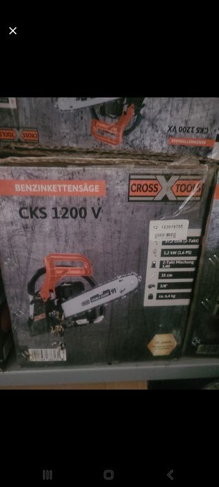 Drujbă benzină CROSS TOOLS CKS 1200 V – Nouă / în stare foarte bună