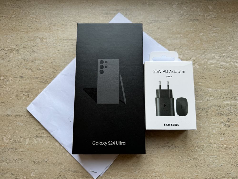 Nou Samsung S24 Ultra Titanium Black / Garanție + Adaptor Sigilat