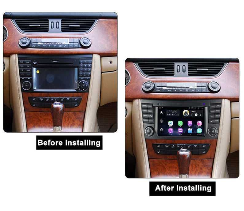 Мултимедия Mercedes E Class Двоен дин Мерцедес W211 Е320 Android CLK Е