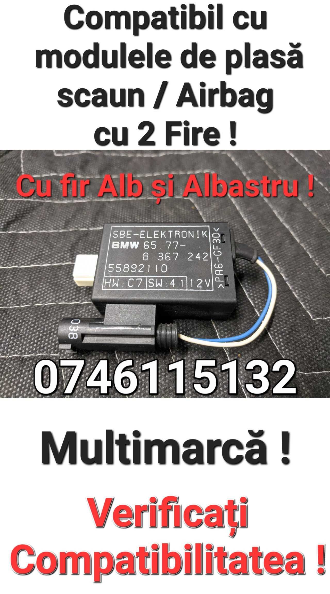 Kit-Modul Electronic-Anulare Eroare Plasa Scaun Pasager-Airbag-BMW-Nou