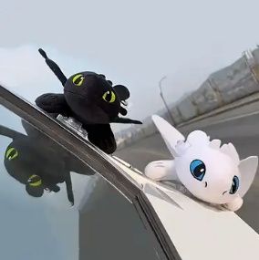 ACCESORII AUTO 2 Dragoni pentru mașină