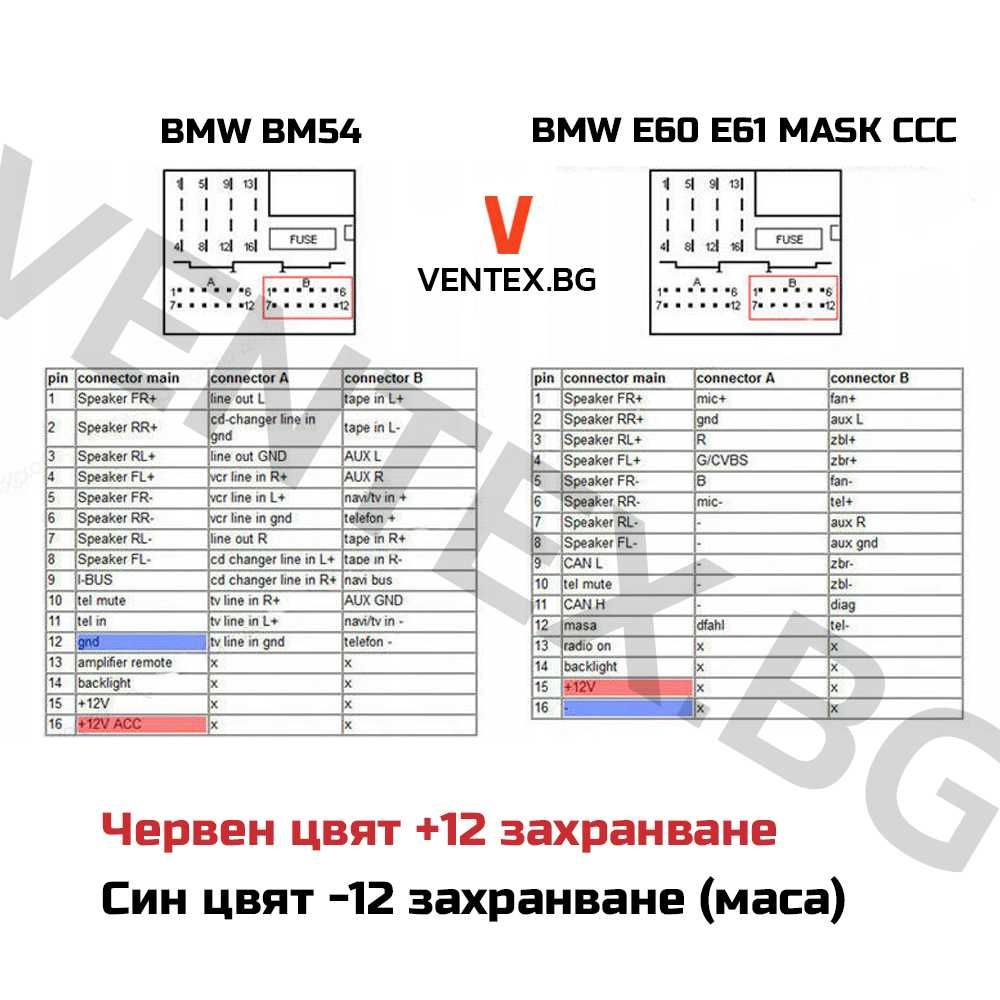 Bluetooth модул AUX-IN за BMW E60, E64, E83, E90 блутут БМВ + Гаранция