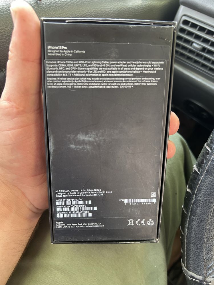 Ayfon 13 pro 128 gb xolati allo darajada yomkosti 100%
