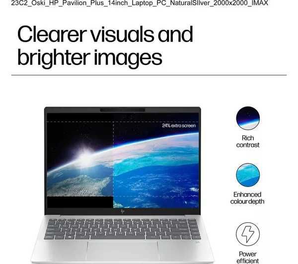 HP Pavilion Plus 14" 2.8K OLED 120Hz Ultra 7-155H 32GB LPDDR5 1TB SSD