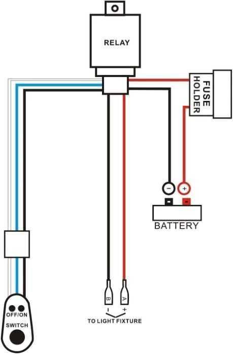 Кабел за LED дневни светлини бар 3,5м с реле On/Off захранващ 12V