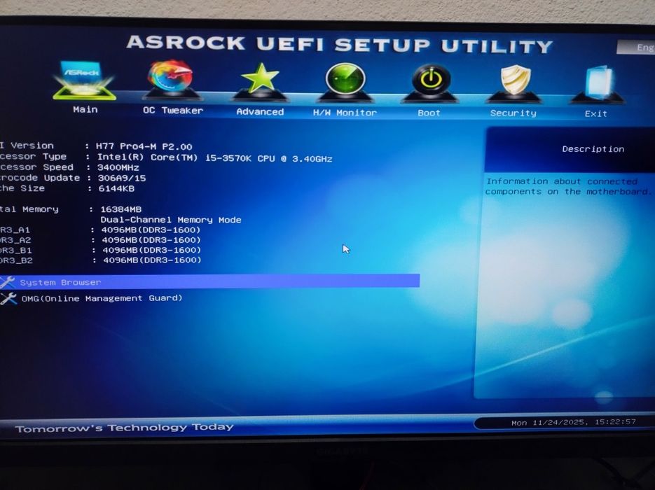 Kit i5 3570k + Asrock h77 pro4 + 16Gb (4x4ddr3 1600mhz)