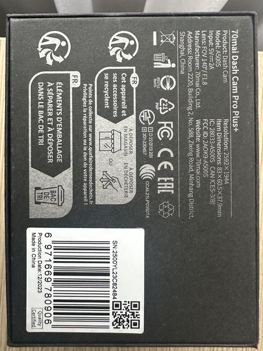 Vand camera auto 2,7 K