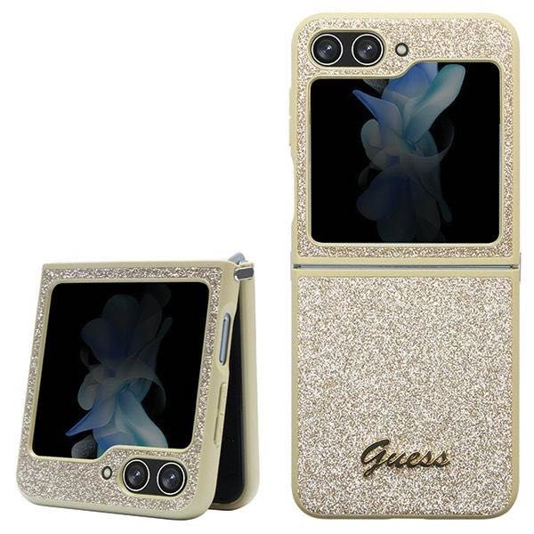 Калъф GUESS Glitter Flakes Metal Logo за Samsung Galaxy Z Flip 5