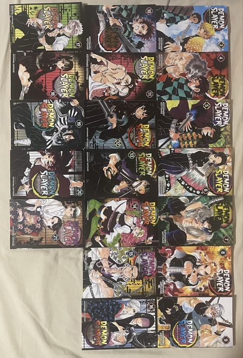 Manga на Demon slayer от vol.3 до vol. 21