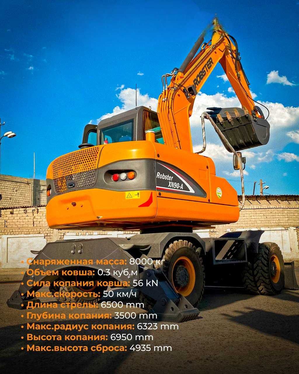 Колесный экскаватор ROBSTER XN90-A