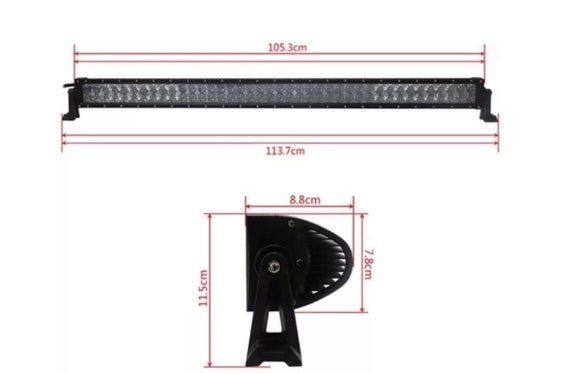105См 240W Мощен 4D 4Д Епистар Led Bar Лед Диоден Бар Прожектор 12V 24