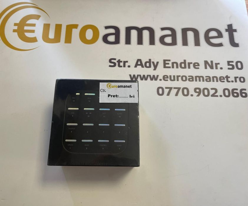 Controler MIDI DONNER, negru, 16 pad-uri, 86x86x3.7mm -A-