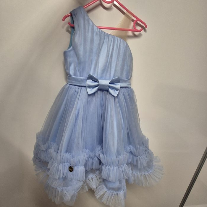 Rochiță ocazie fetiță bleu – mărime 128 (7-8 ani), elegantă,